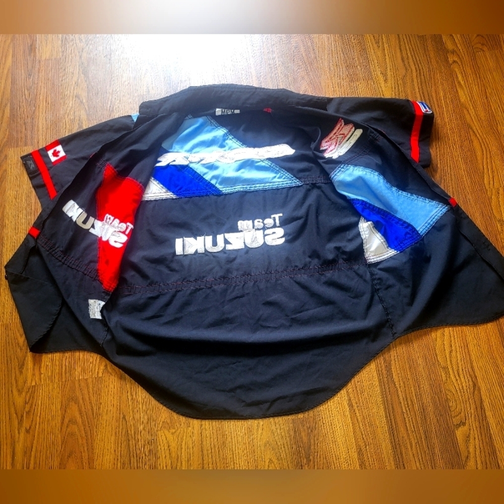 Authentic Team Suzuki GSX-R racing pit crew shirt by MPM Array Canada Made B25 - Picture 10 of 12